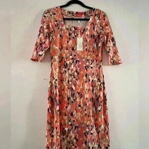 Jean Pierre NWT women’s size small orange and blue dress